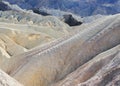 Zabriskie Point, Death Valley, surreal landscape Royalty Free Stock Photo