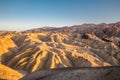 Zabriskie Point at sunset, Death Valley National Park, California, USA Royalty Free Stock Photo