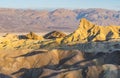 Zabriskie point at sunset,death valley national park,california,usa Royalty Free Stock Photo