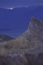 Zabriskie Point in an unusual blue light