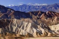 Zabrskie Point Panamint Mountains Death Valley Royalty Free Stock Photo