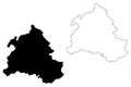 Zabul Province map vector