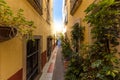 Zacatecas, Mexico, colorful colonial old city streets in historic center near central cathedral Royalty Free Stock Photo