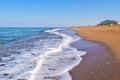 Zacharo beach, Greece. Royalty Free Stock Photo