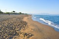 Zacharo beach, Greece. Royalty Free Stock Photo