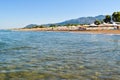 Zacharo beach, Greece. Royalty Free Stock Photo