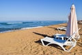Zacharo beach, Greece. Royalty Free Stock Photo