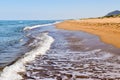 Zacharo beach, Greece. Royalty Free Stock Photo