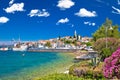 Zadar archipelago. Kali village on Ugljan island turquoise waterfront view Royalty Free Stock Photo