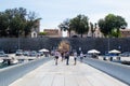 Zadar, Croatia; 07/17/2019: Facade of Bridge Gate and wall from City Bridge in the old town of Zadar, Croatia