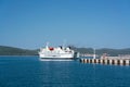 Zadar, Croatia - July 20, 2016: Jadrolinija ferry boat in Gazenica port. Royalty Free Stock Photo