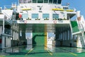 Zadar, Croatia - July 20, 2016: Jadrolinija ferry boat in Gazenica port. Royalty Free Stock Photo