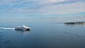 Jadrolinija Ferry arriving at the port of Zadar in Croatia Royalty Free Stock Photo
