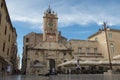 Scenic view at main square in marble town Zadar, popular touristic destination in Croatia, Europe