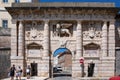 Zadar, Croatia - Venetian-style ornamental entrance to the historic center of the ancient city of Zadar