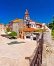 Zadar Five wells square and historic architecture panoramic view