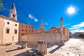 Zadar. Historic Forum square in Zadar landmarks view