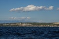 Zadar villas - Archipelago - Islands of the Kornati archipelago panorama landscape of national park in Croatia view from the sea Royalty Free Stock Photo