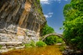 Zagorohoria stone bridge, Greece. Lazaridi arch bridge