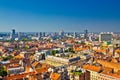 Zagreb aerial skyline rooftops view Royalty Free Stock Photo