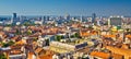 Zagreb aerial skyline rooftops view