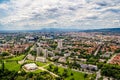 Zagreb aerial view Royalty Free Stock Photo