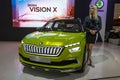 Zagreb, Croatia, April 12, 2018: Zagreb Auto Show exhibition SKODA Vision X