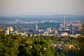 Zagreb bussines district panoramic view Royalty Free Stock Photo