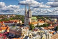 Zagreb Cathedral Aerial View