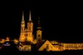 Zagreb cathedral at night view Royalty Free Stock Photo