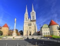 Zagreb cathedral Royalty Free Stock Photo