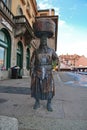 Zagreb, Croatia - 28 Apr 2018: Statue of Kumica Barica, Zagreb, Croatia