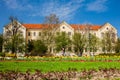 Building of the Faculty of Law of the University of Zagreb located at the Republic of Croatia Square in a beautiful spring day