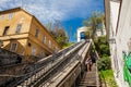 Historic cable car lift to upper town in Zagreb put into operation in 1890