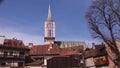 Zagreb, Croatia. City center, view on the church