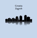 Zagreb, Croatia city silhouette