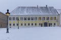 ZAGREB, CROATIA - FEBRUARY 2015: Croatian Prime Ministers office in winter time in Zagreb.