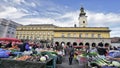 Dolac Market street view in Zagreb city, Croatia. Balkan European Country. Holidays