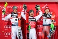 Audi FIS World Cup Mens Slalom award ceremony