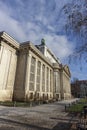 Famous Croatian state archives building in Zagreb city