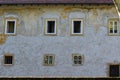 Windows in old entity city Zagreb.