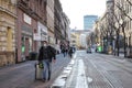 Empty Zagreb streets because of coronavirus