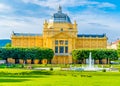 King Tomislav park and art gallery building in Zagreb