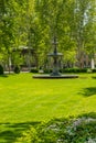 Zagreb, Croatia, park Zrinjevac pm beautiful spring day