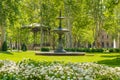 Zagreb, Croatia, park Zrinjevac pm beautiful spring day