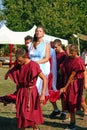 Noblewoman during Roman show