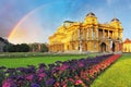 Zagreb - Croatian National Theate Royalty Free Stock Photo