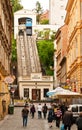 Zagreb funicular Royalty Free Stock Photo