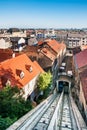 The Zagreb funicular Royalty Free Stock Photo