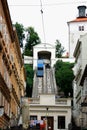 The Zagreb funicular is one of many tourist attractions in Zagreb Royalty Free Stock Photo